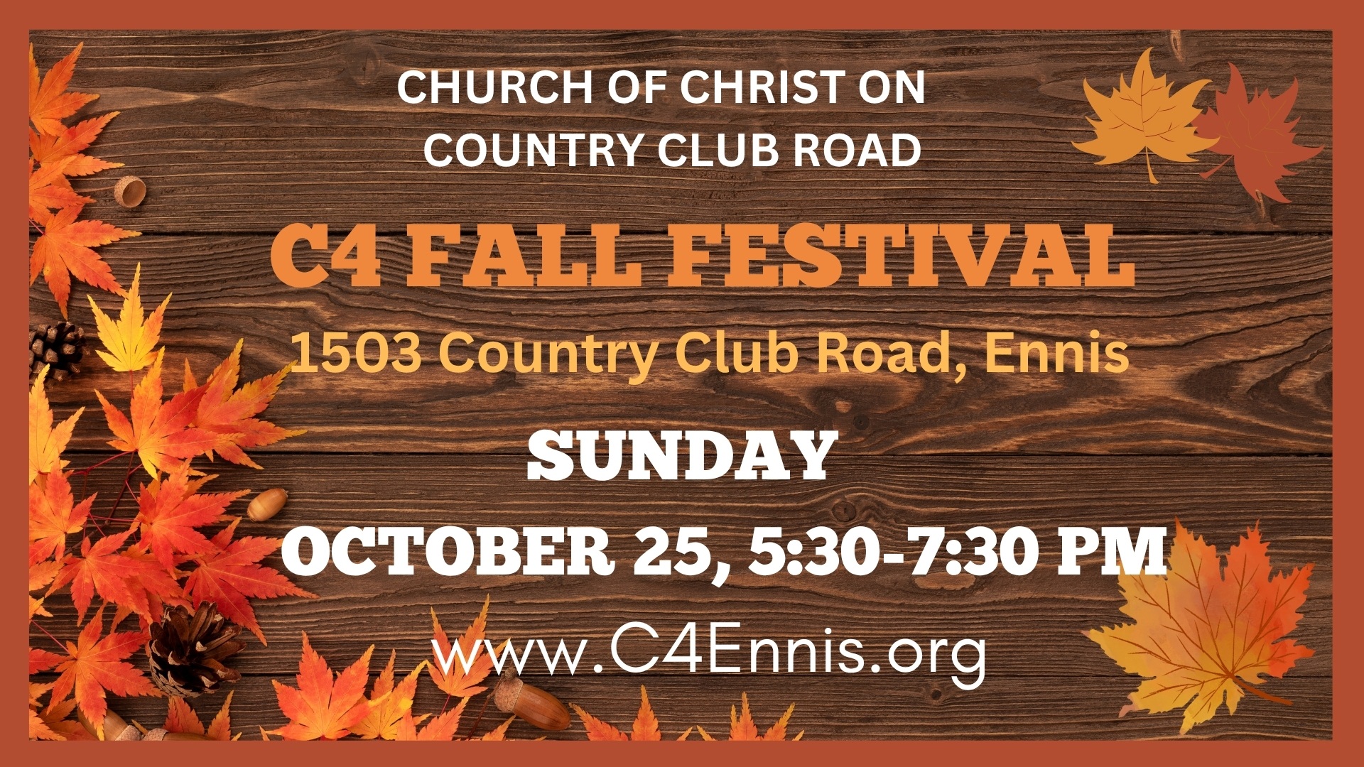 SUNDAY OCTOBER 25 530 730 PM Revised
